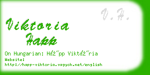 viktoria happ business card